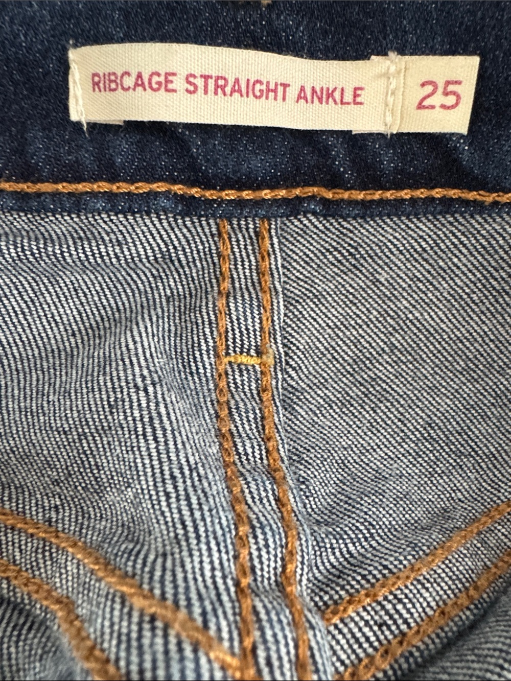 Levi’s Ribcage straight jeans size 25 - Picture 3 of 8